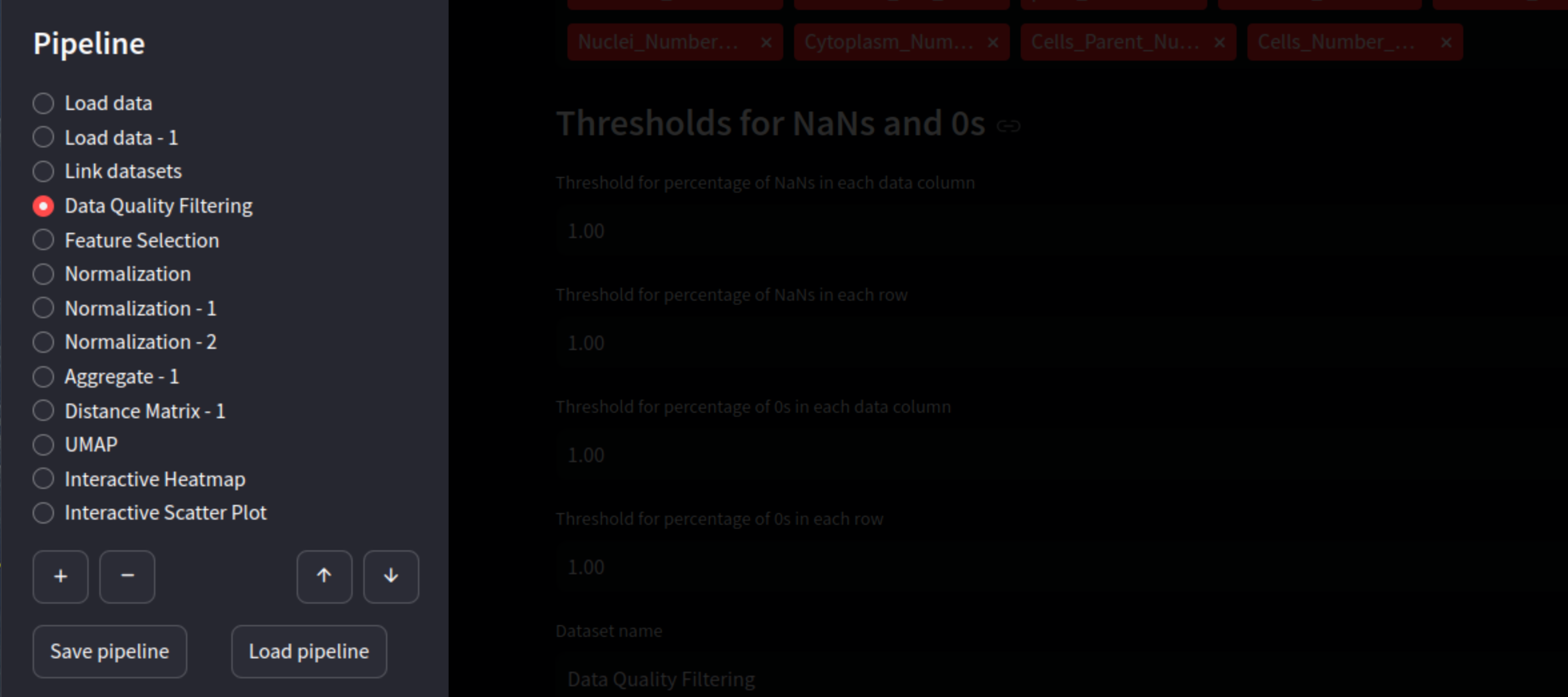 HCS Pipeline interface